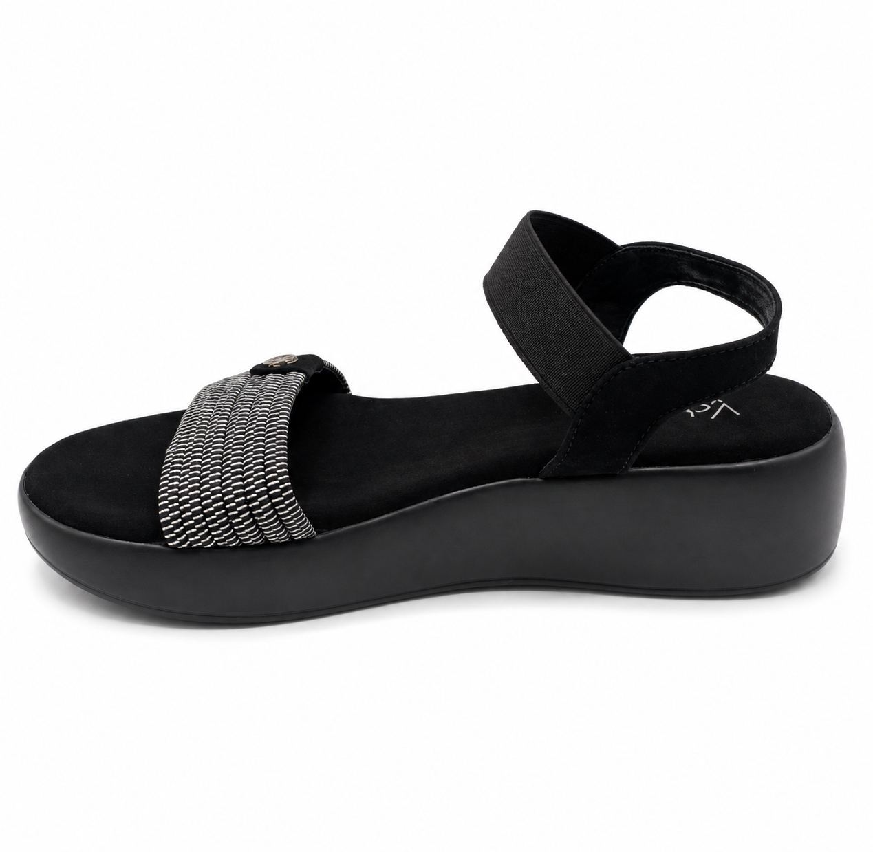 Floral Print Toe-Ring Wedge Sandals for Women