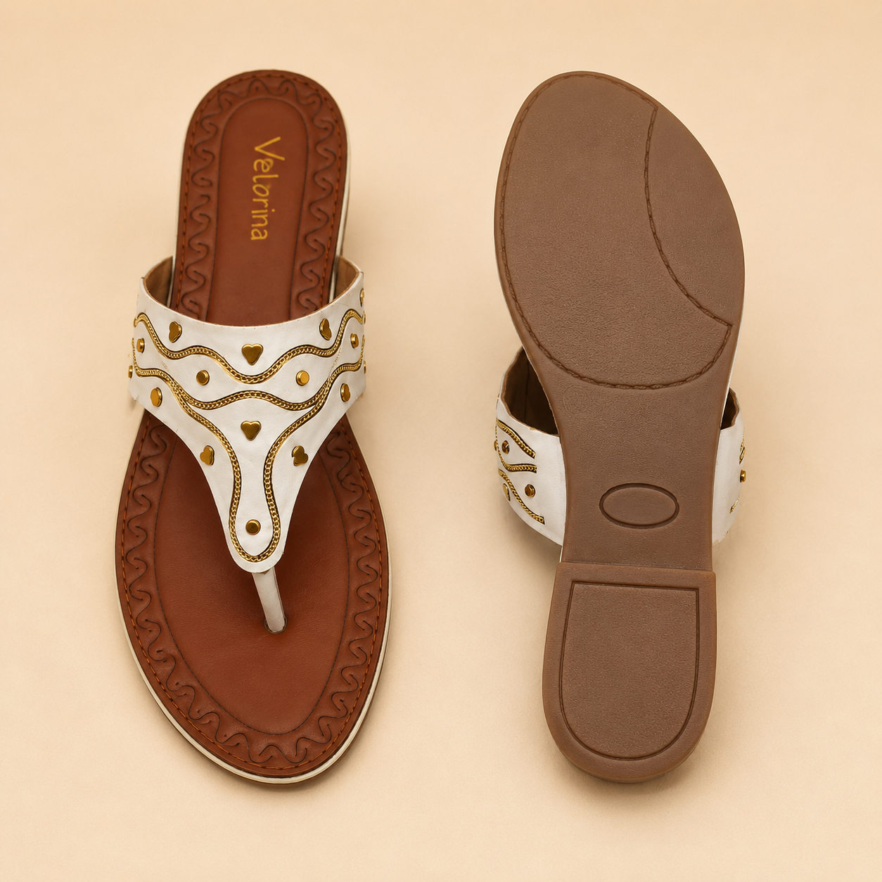 Velorina Women’s Ethnic toe Flats – Stylish Casual Sandals