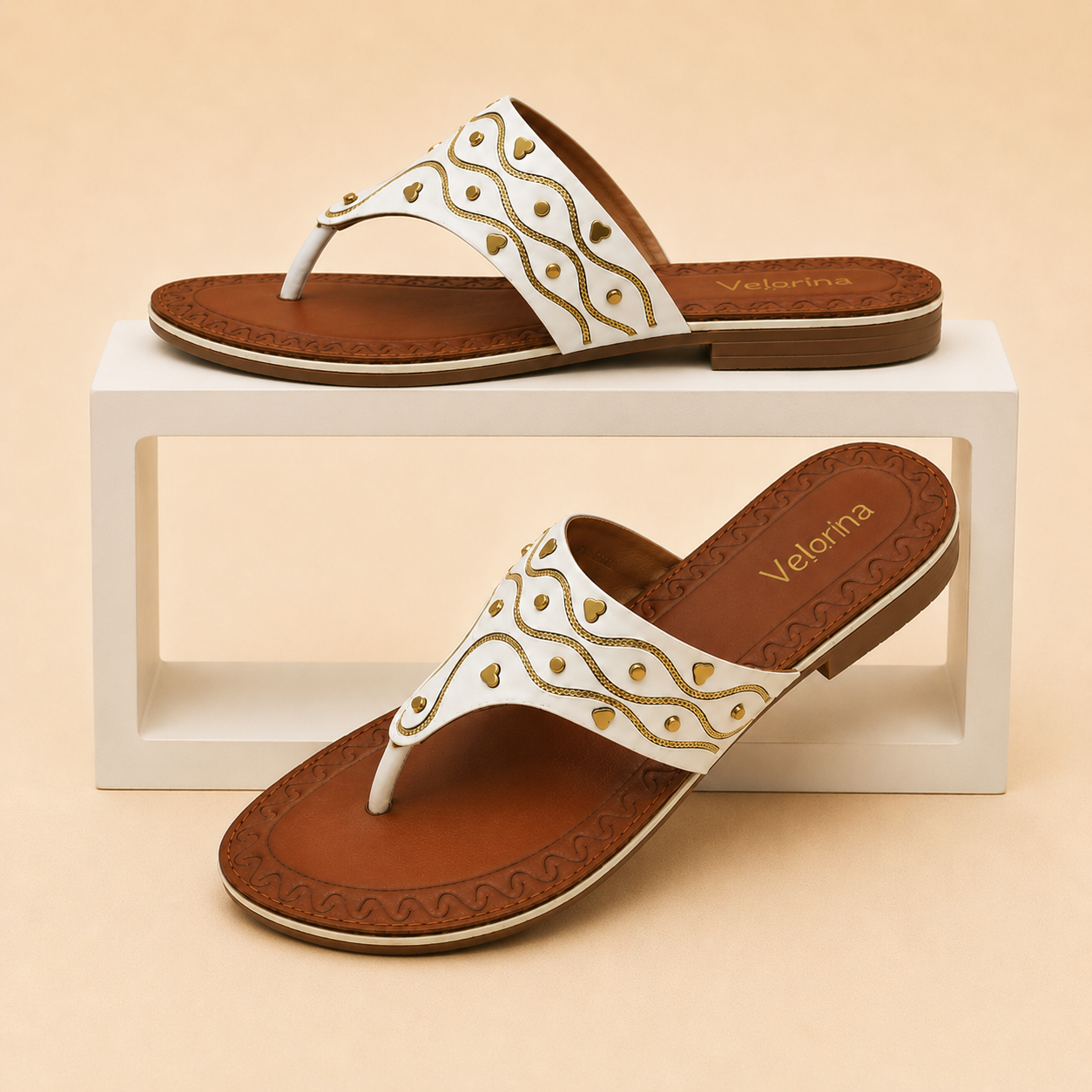Velorina Women’s Ethnic toe Flats – Stylish Casual Sandals