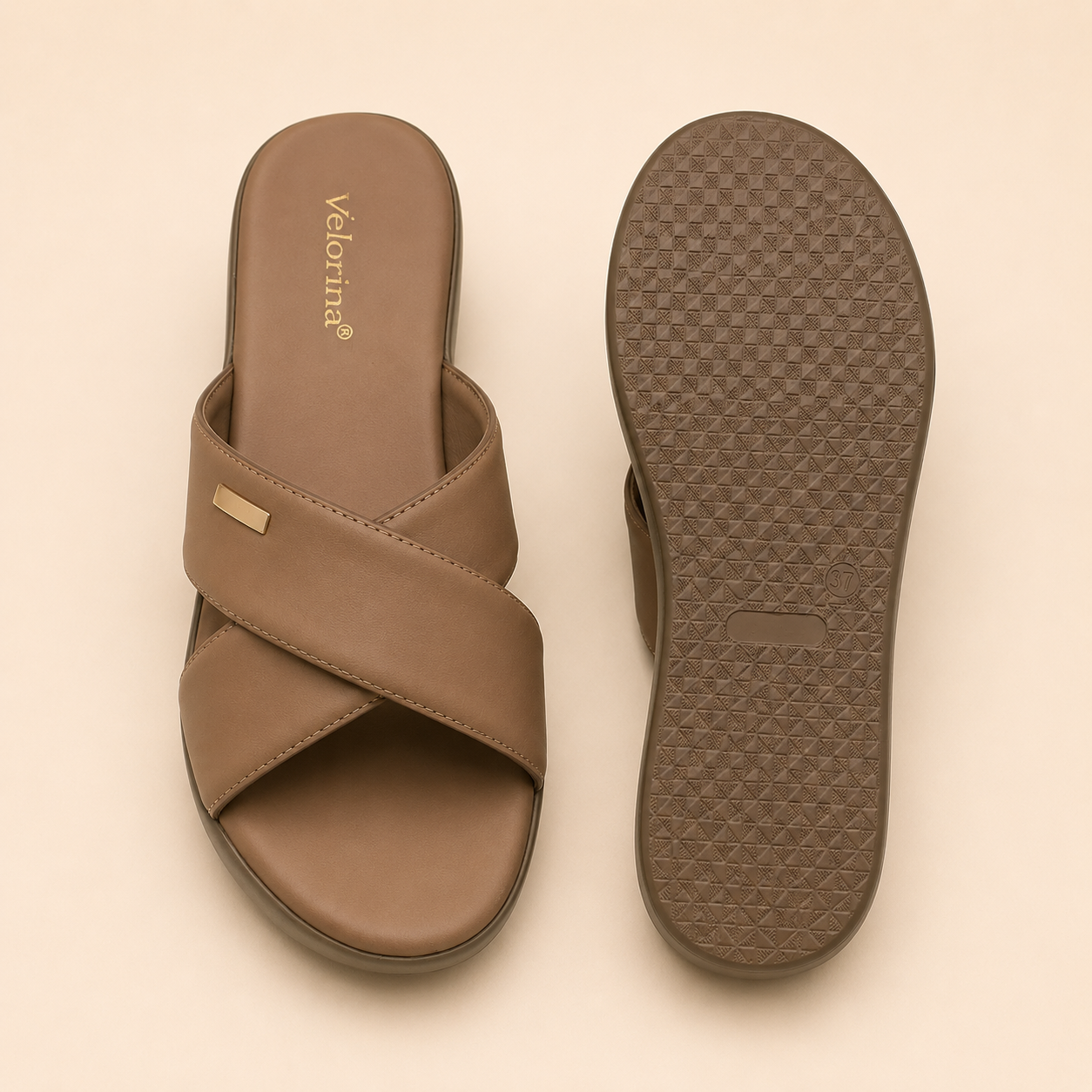 Velorina Women’s Comfort Wedge Slides – Stylish Casual Everyday Sandals