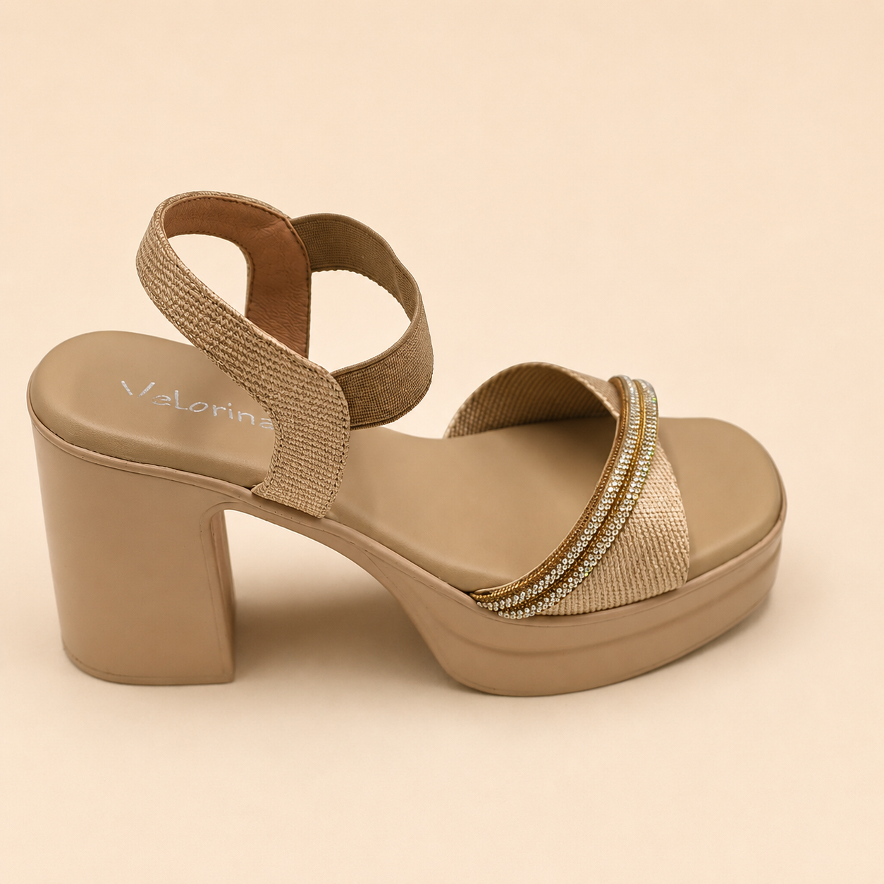 Velorina Women’s Elegant Block Heel Sandals – Stylish Party Wear Heels